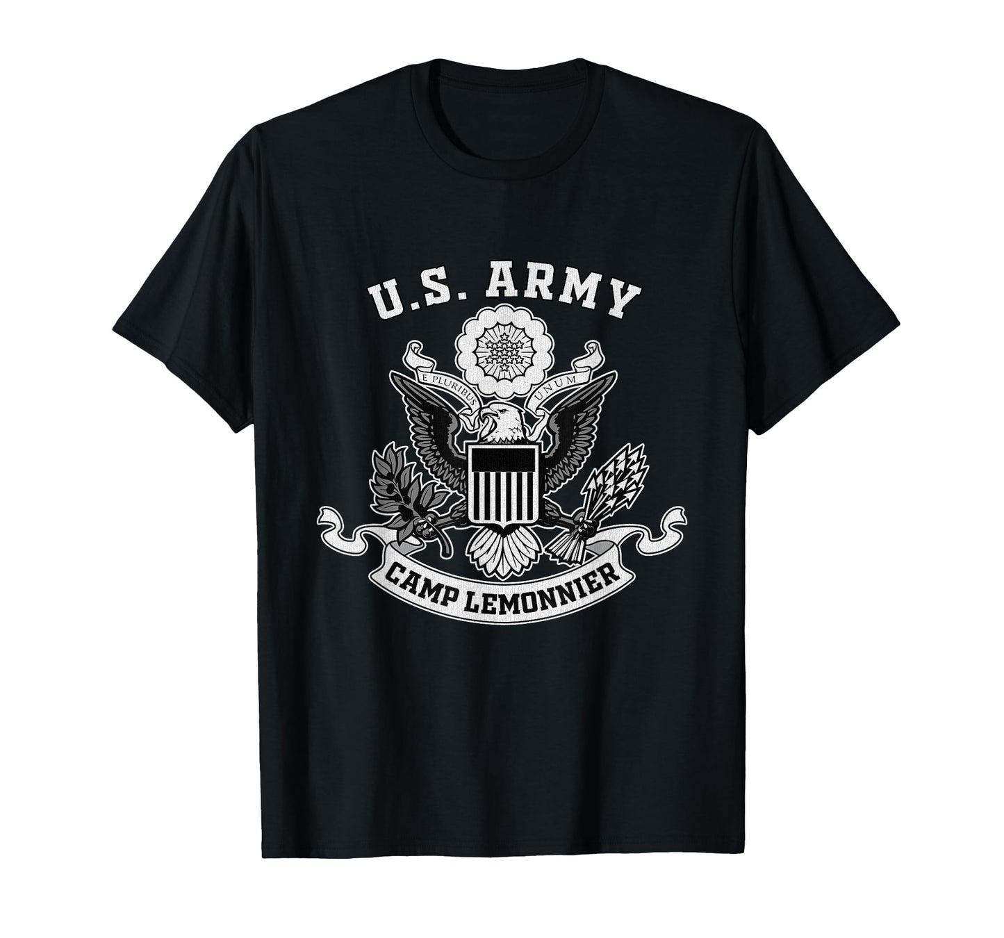 Camp Lemonnier Djibouti Military Base Eagle Emblem Vintage T-Shirt