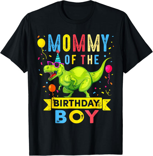 Mommy of the Birthday Boy T-Rex Dinosaur Birthday Party T-Shirt