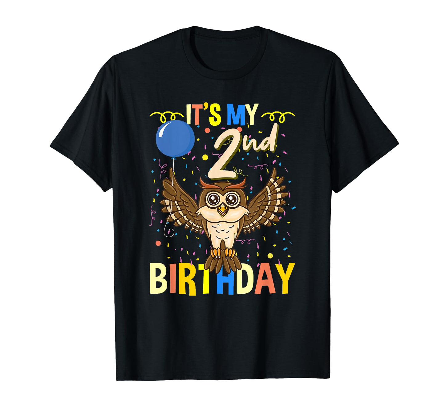 Its My 2nd Birthday Owl Bird T-Shirt