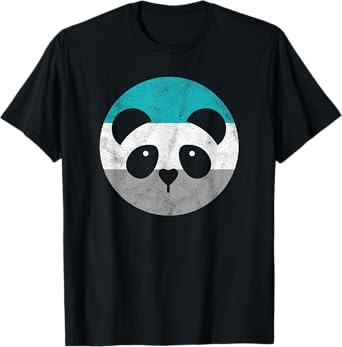 Panda Face Retro Gift For Men or Boys T-Shirt