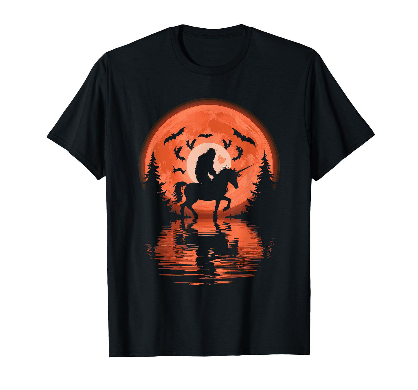 Bigfoot Riding Unicorn T-Shirt