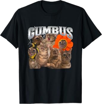 Funny Cat Gumbus Cat Lovers Trendy Cute Animal T-Shirt