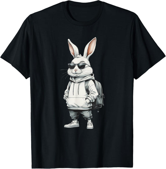 Bunny Rabbit with sunglasses for Boys Men Kids T-Shirt