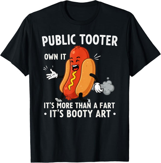 Public Tooter Inappropriate Embarrassing Adult Humor Funny T-Shirt
