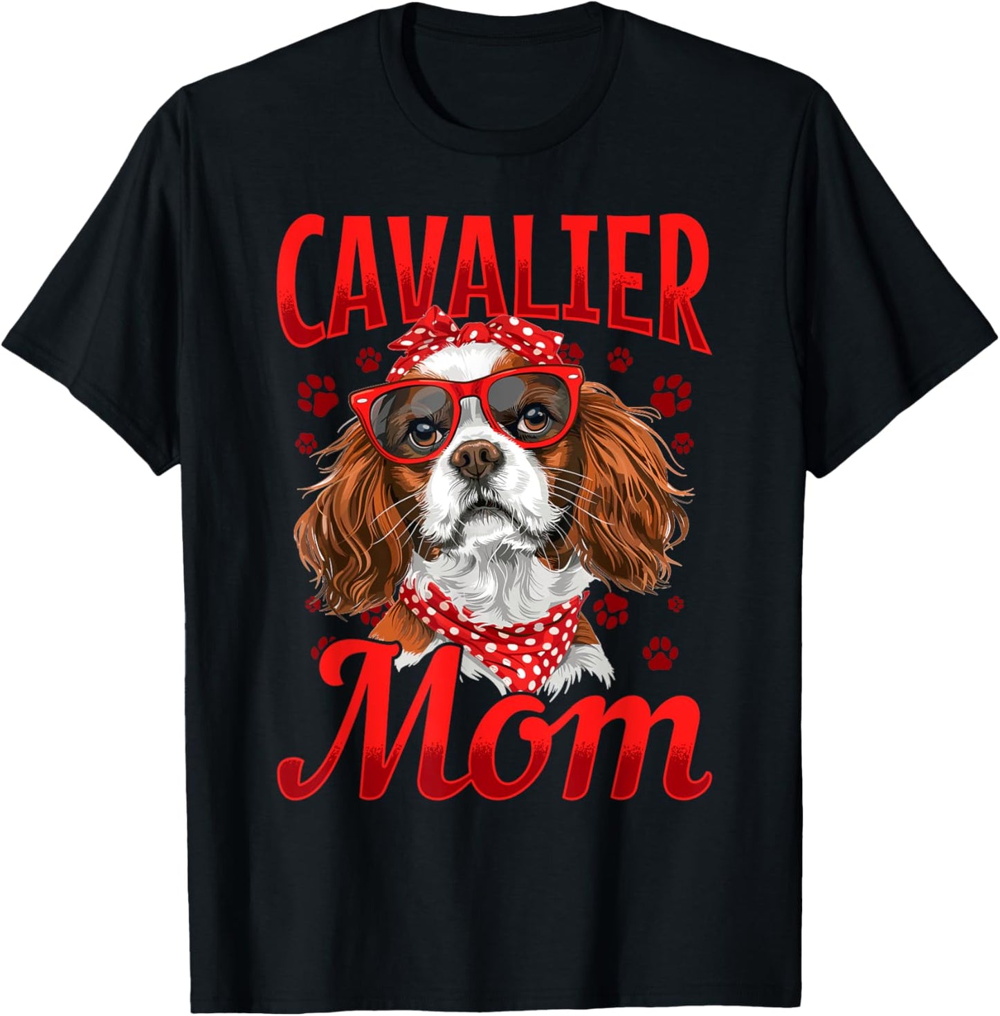 Cavalier King Charles Spaniel Dog Breed Cavalier Mom T-Shirt