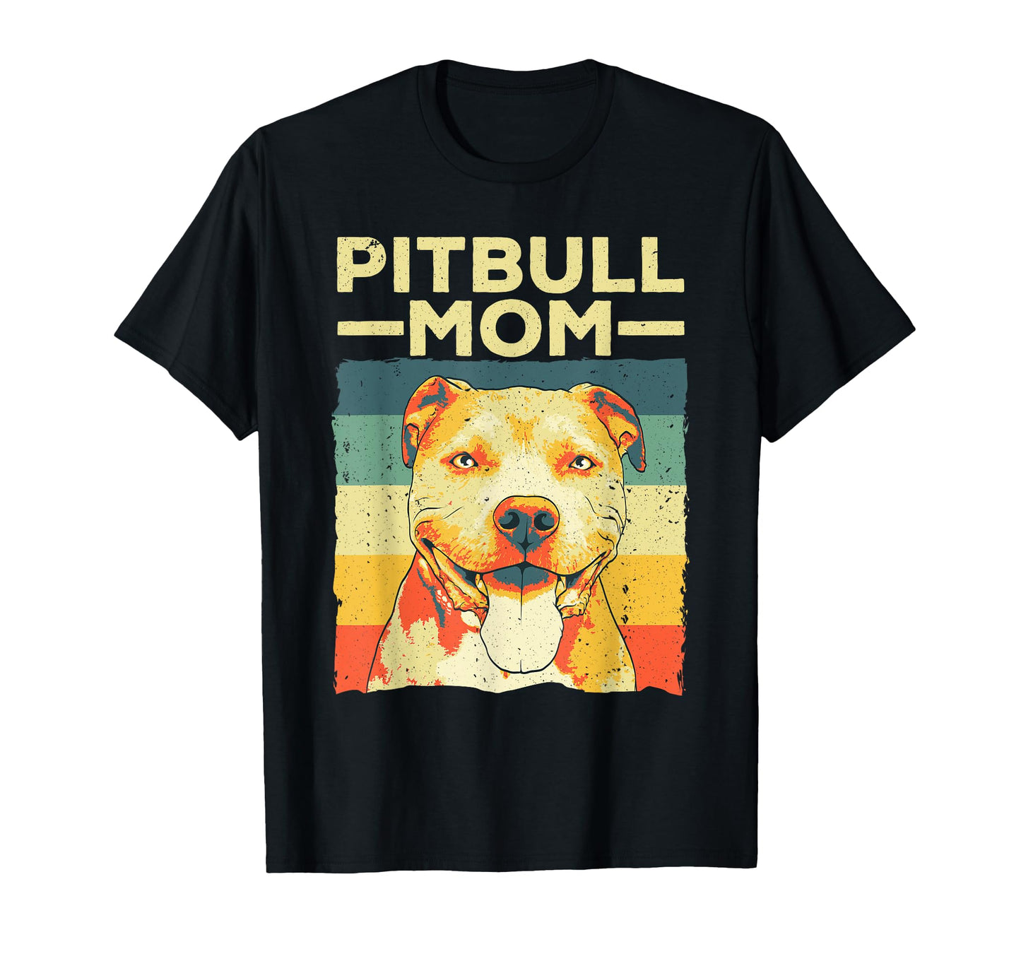 Cool Pitbull Mom For Women Girls Pitbull Owner Dog Lover T-Shirt