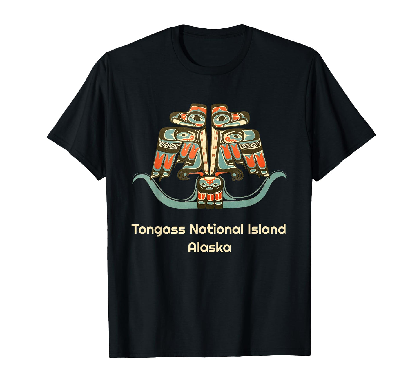 Tongass National Island Alaska Native American Thunderbird T-Shirt