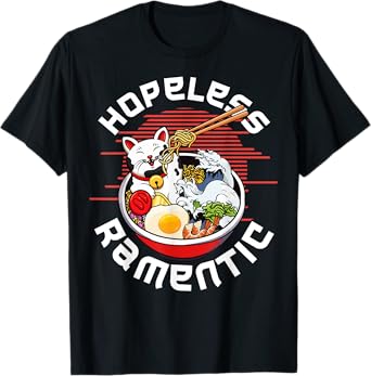 Cat Ramen Noodles Japanese Kawaii Funny Gifts For Men, Women T-Shirt