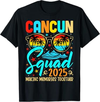 Cancun Vacation Squad 2025 Matching Family Vacation Group T-Shirt