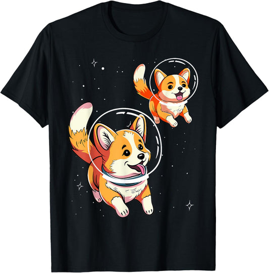 Astronaut Dog Space Galaxy Funny, Cute Design T-Shirt