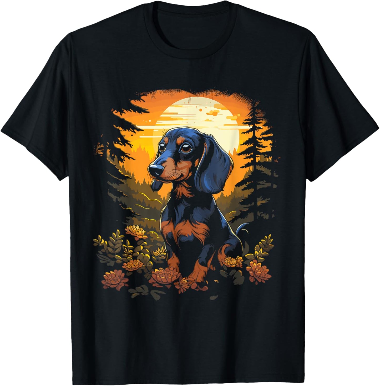 Dachshund in the Forest for Nature Enthusiasts T-Shirt