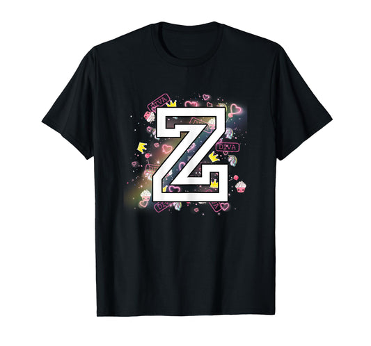 Kids Letter Z Clothing For a Girl Who's Name Starts With Z T-Shirt