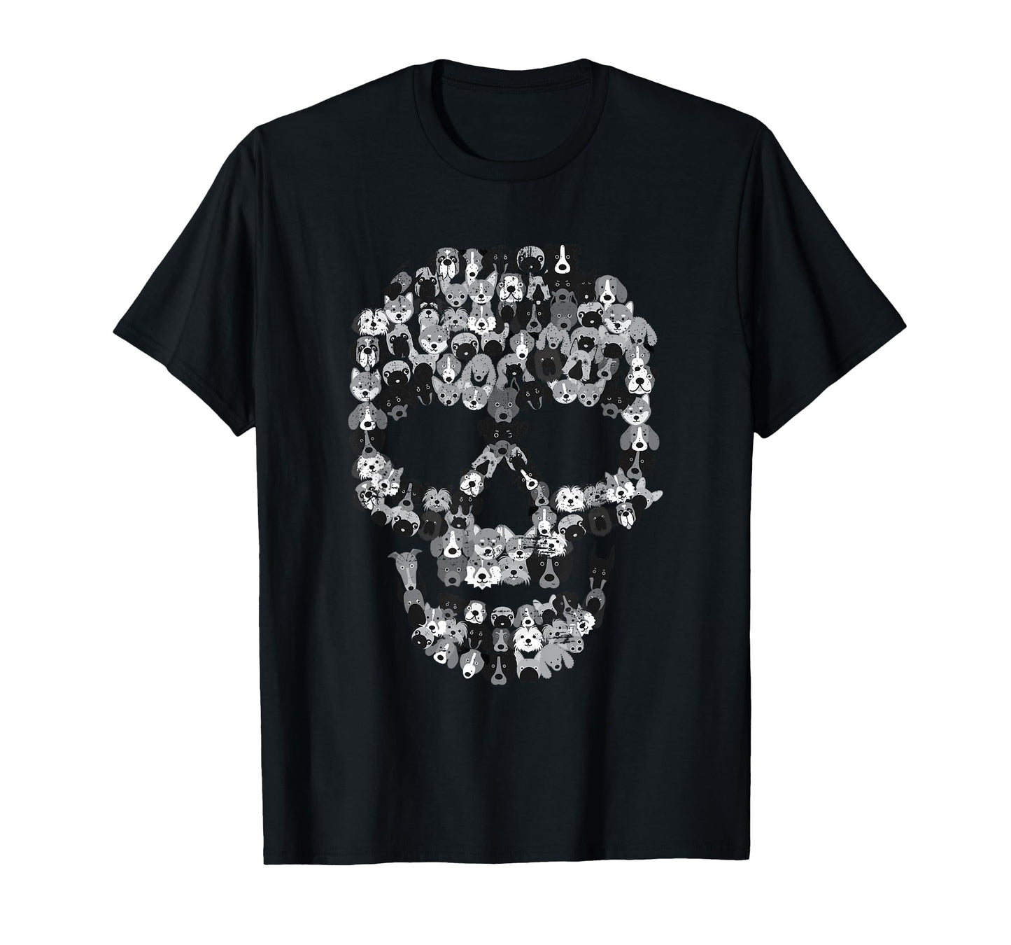 Dog Skull - Creepy Puppy Skeleton - Halloween Party Outfit T-Shirt for Men Women Kids