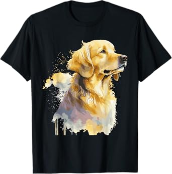 Watercolor Golden Retriever T-Shirt