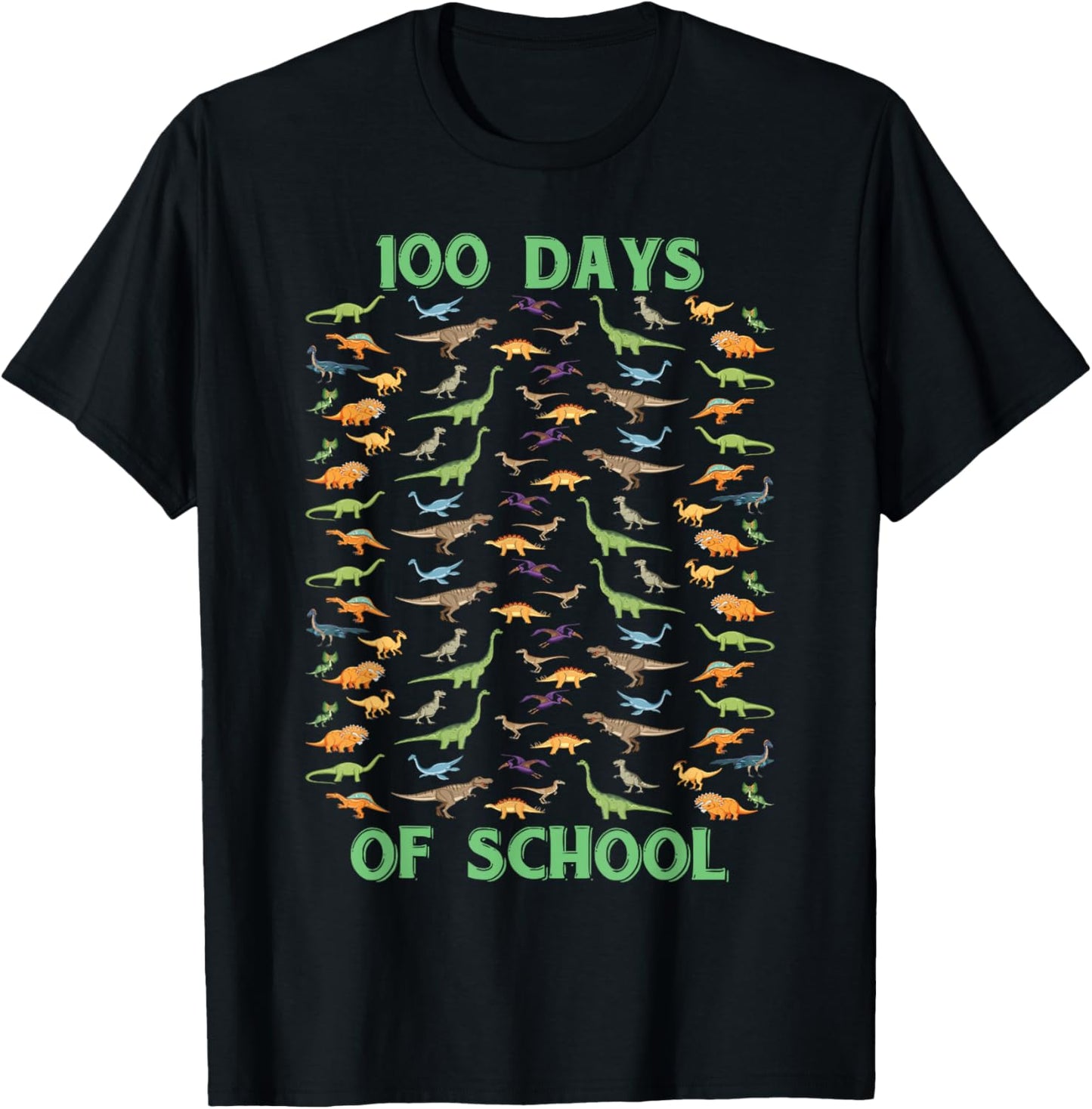 100 Days of School Dinosaurs 100th Day of School Toddler Kid T-Shirt