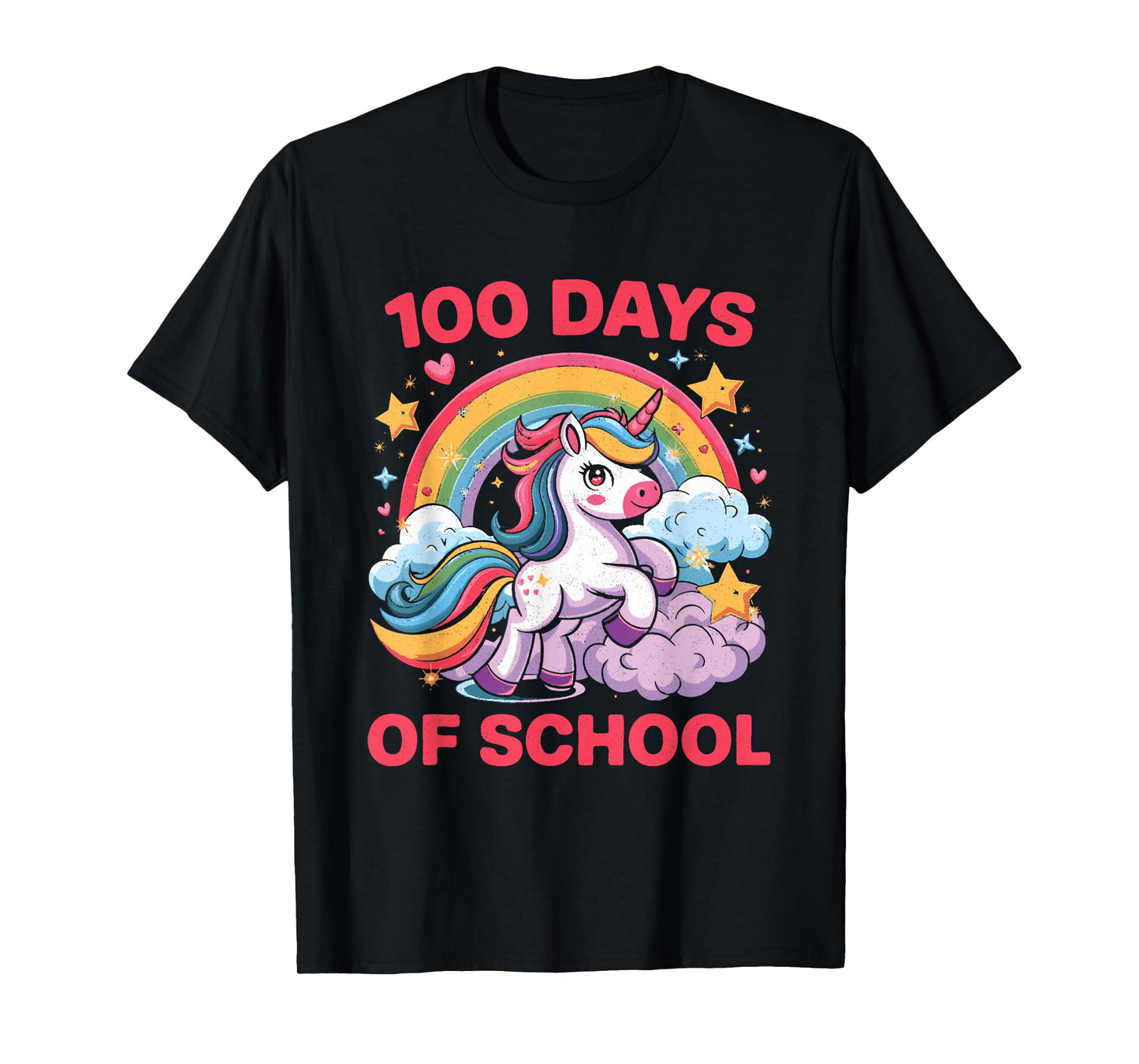100 Days of School Unicorn Girls Teacher 100th Day of School T-Shirt