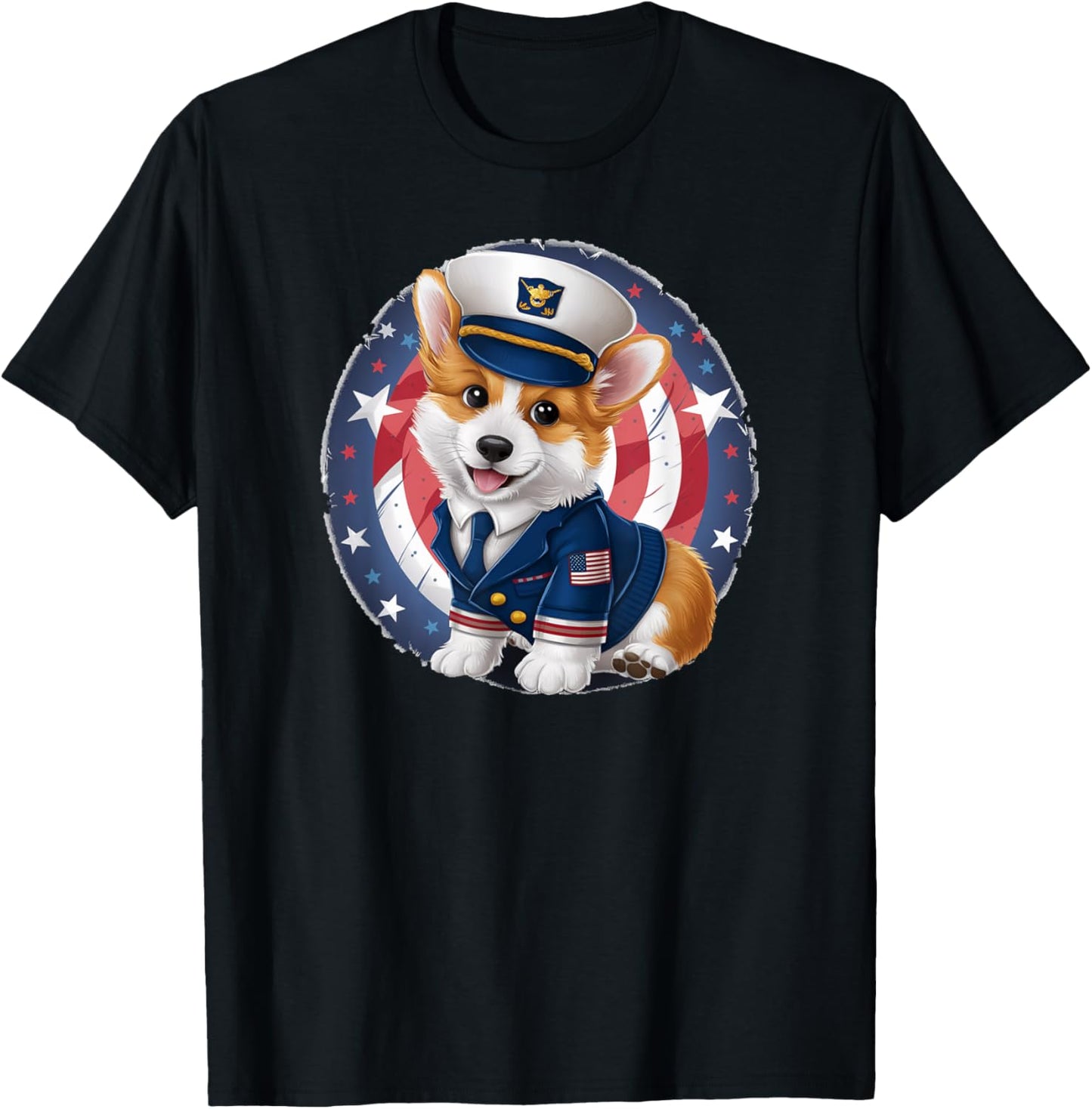 Corgi Sailor Puppy T-shirt