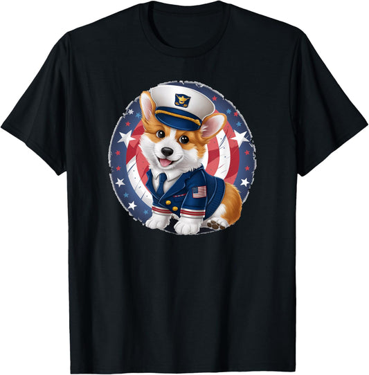 Corgi Sailor Puppy T-shirt