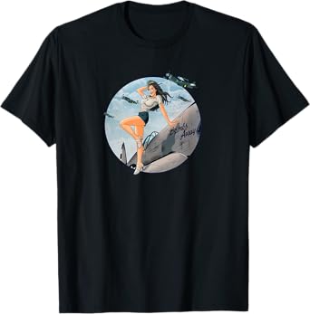 Pinup Girls Air Force Bombs Away WW2 Poster T-Shirt
