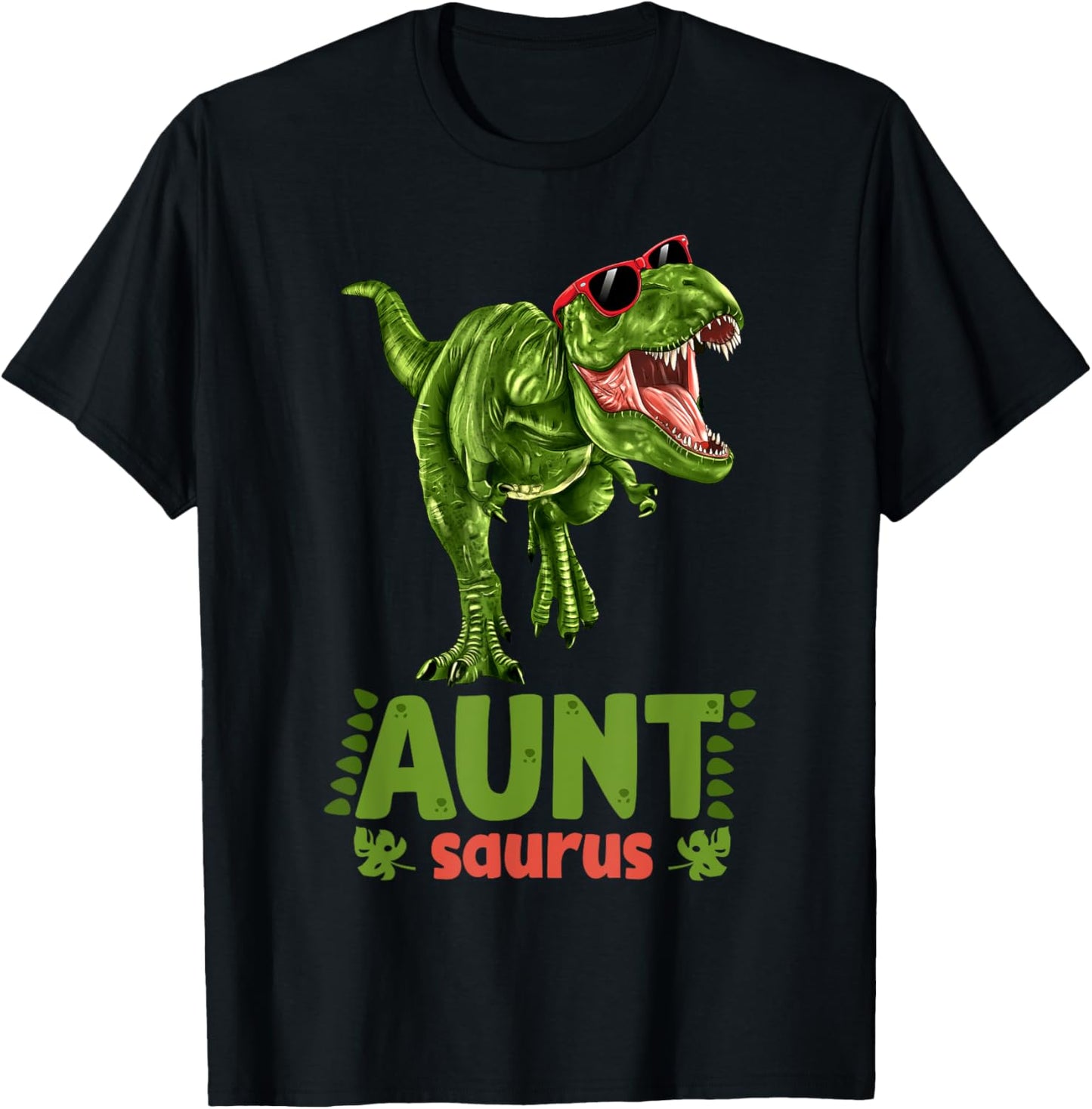 Aunt Saurus Auntie Dinosaur Birthday Squad Family Matching T-Shirt