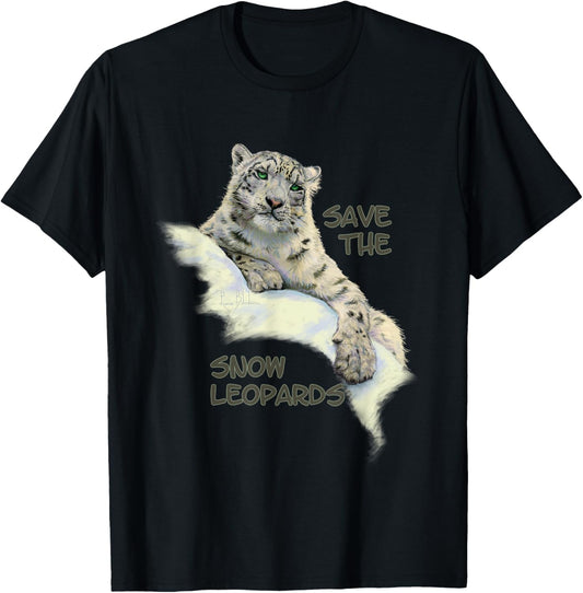 Save the Snow Leopards - For Big Cat Lovers T-Shirt