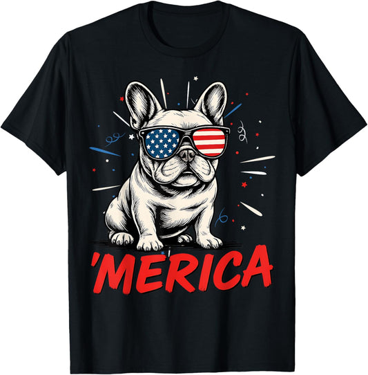 Patriotic Labrador Retriever Dog Merica US Flag 4Th Of July T-Shirt