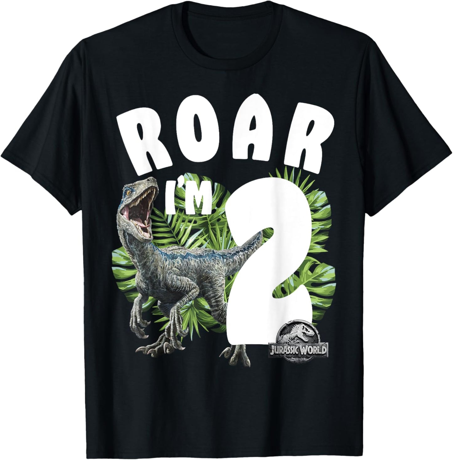 Jurassic World Birthday Raptor Roar I'm 2 T-Shirt