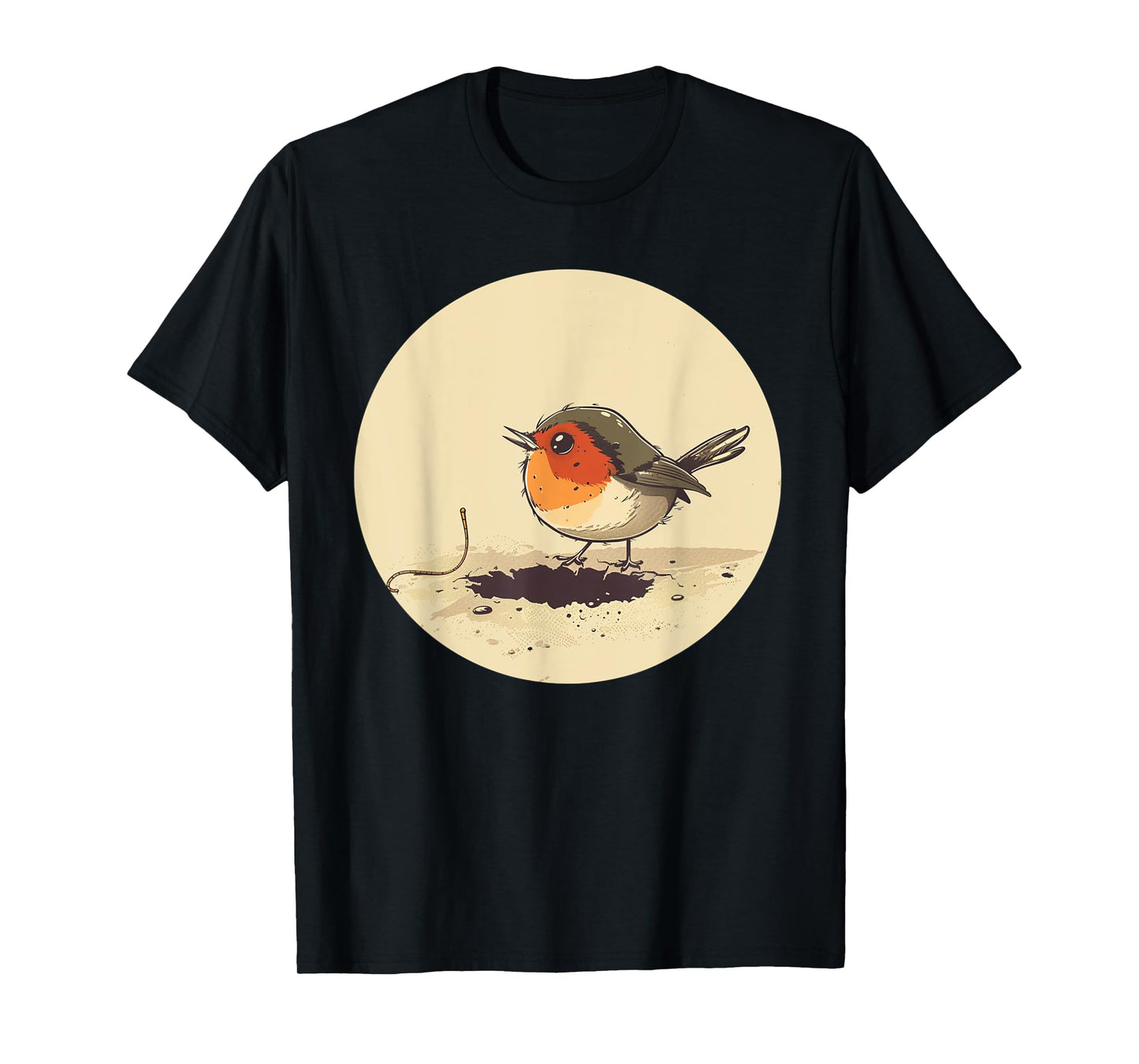 Early Bird with Worm Outfit for Robin and Birds Lovers T-Shirt