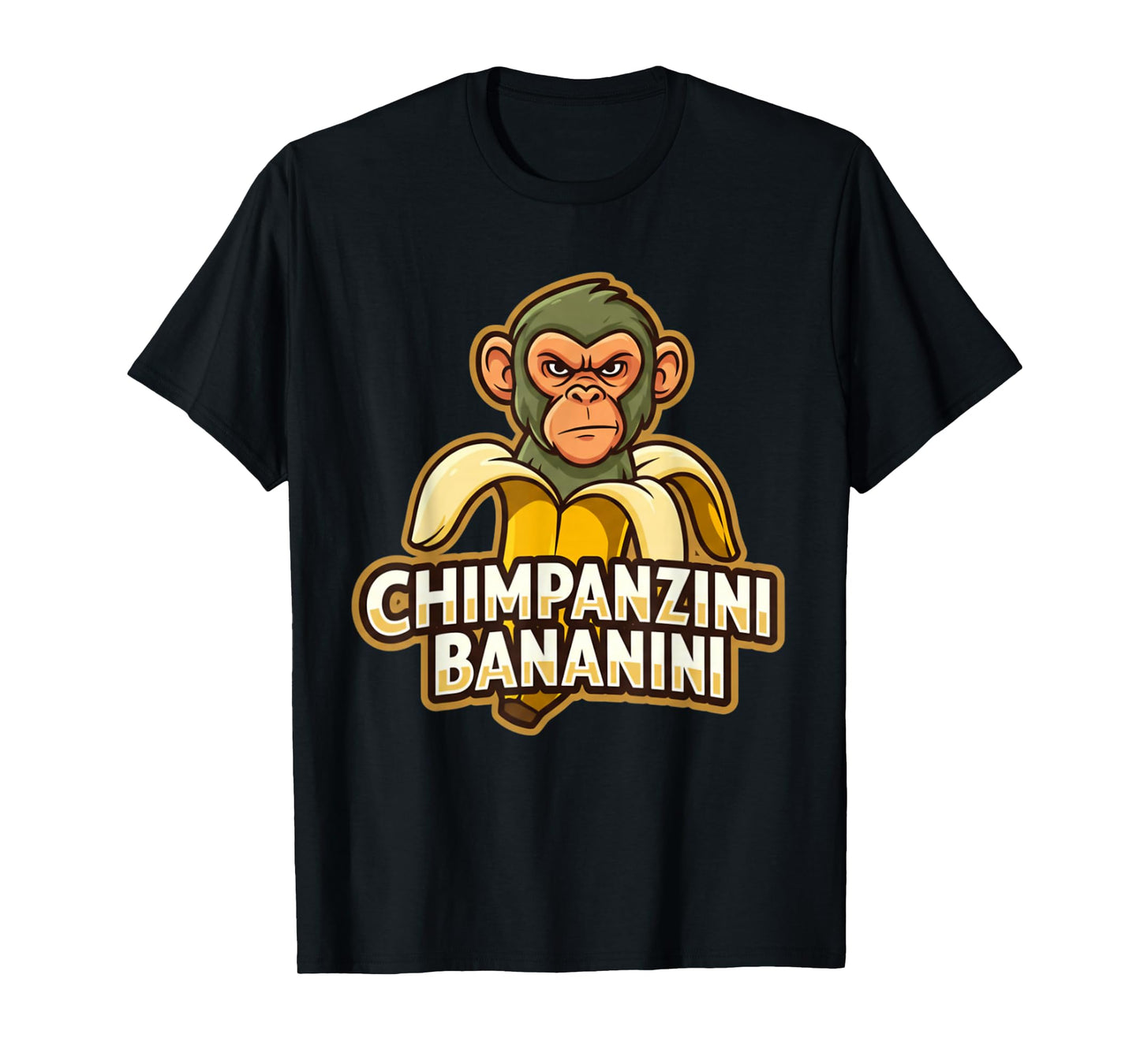 Chimpanzini Bananini Italian Brainrot Funny Meme White Color T-Shirt