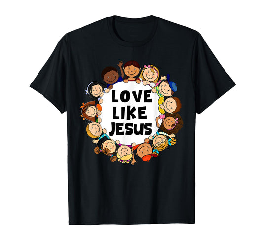 Kids Love Like Jesus Christian God Son Toddler Graphic Tee T-Shirt