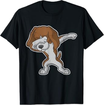 Beagle Dabbing Dog Dab Dance T-Shirt for Men Women Girls Kids