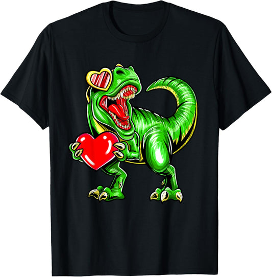 Dinosaur valentine trex valentines day mothers day T-Shirt