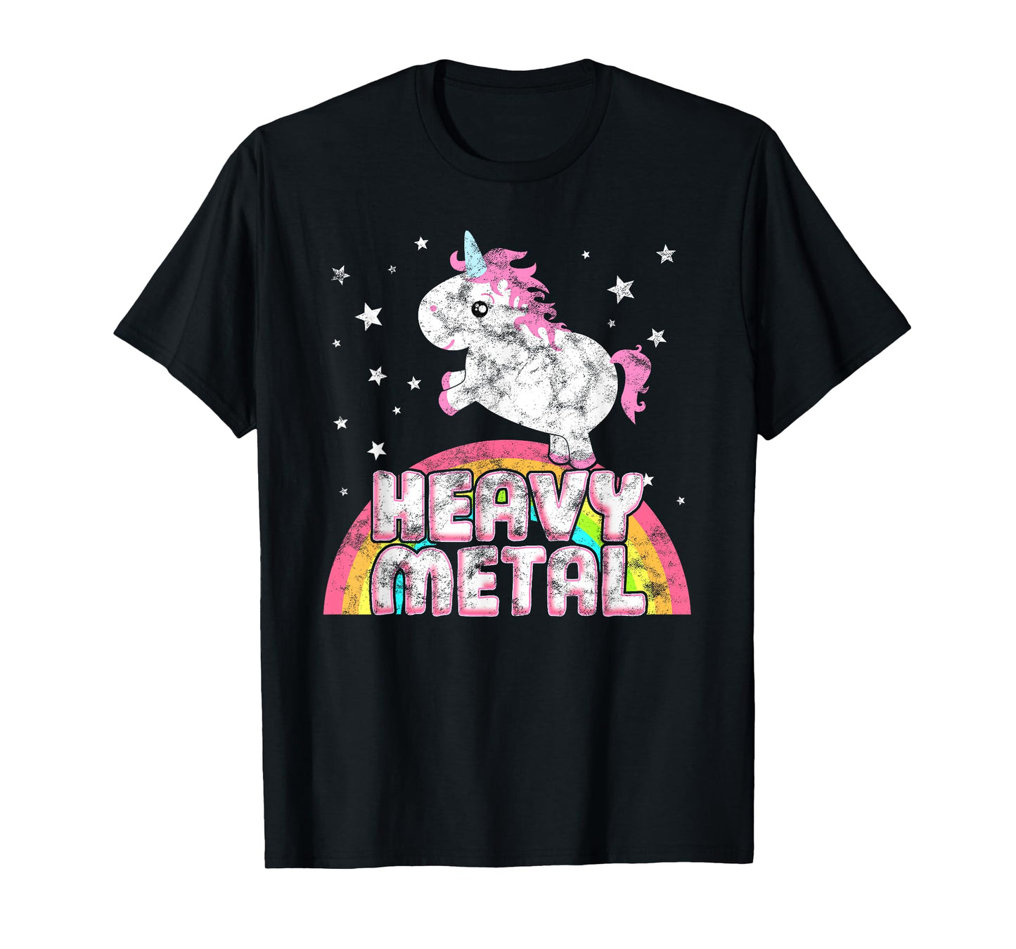 Funny Ironic Cool Unicorn Heavy Metal Music Festival T-Shirt T-Shirt