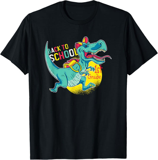 Dinosaur T Rex Boys Gift Back to School T-Shirt