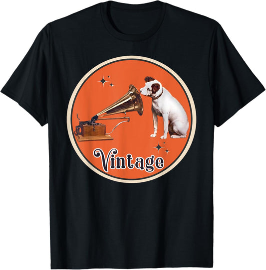 His Master's Voice RCA Victor Nipper Dog T-Shirt