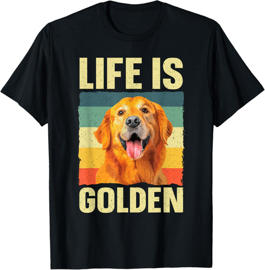 Golden Retriever Design For Men Women Golden Retriever Lover T-Shirt