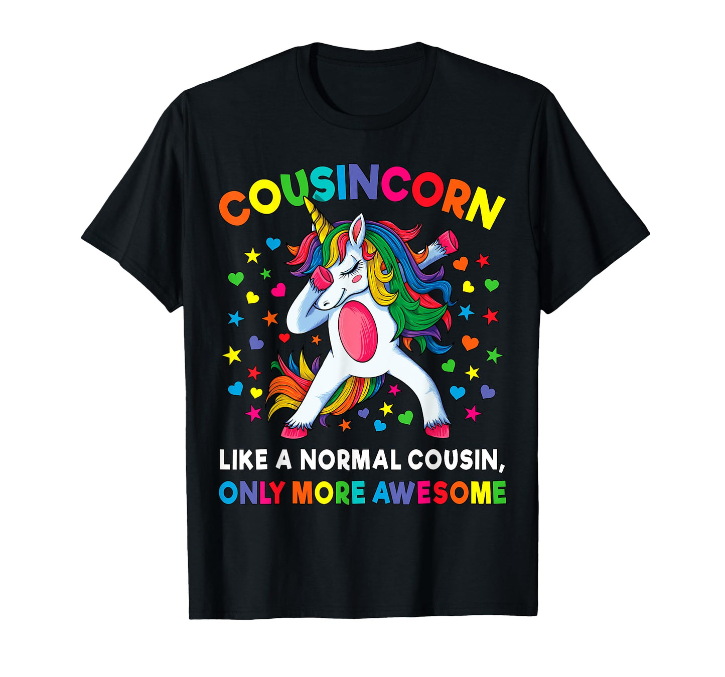 Cousincorn Like A Cousin Only Awesome Dabbing Unicorn T-Shirt