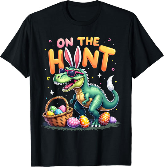 Eggasaurus Easter Stegosaurus Dinosaur T-Rex Boys Girls T-Shirt