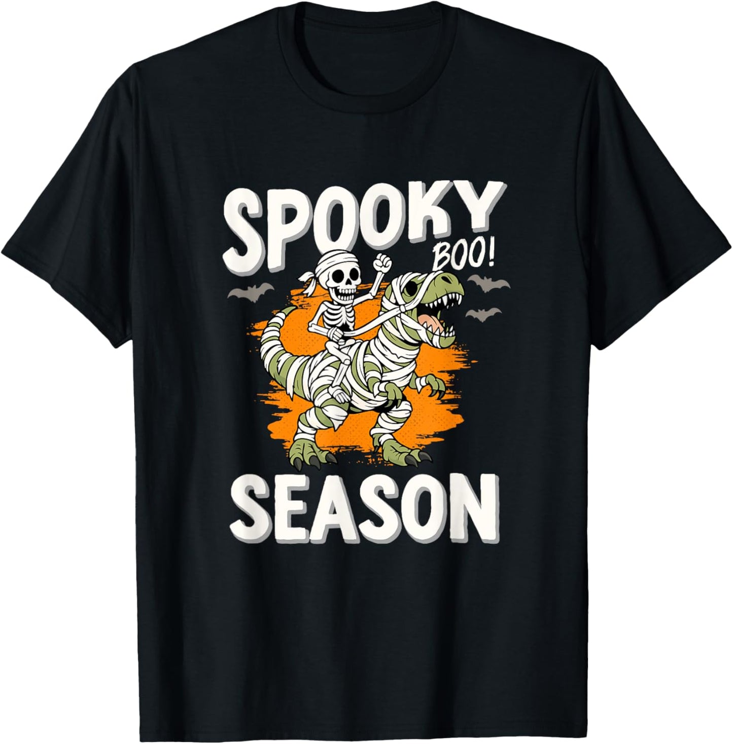 Funny Halloween Dinosaur Skeleton Mummy T-Shirt