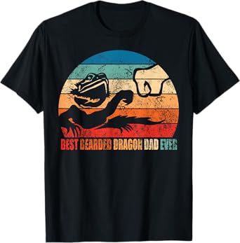 Best Bearded Dragon Dad Ever Fist Bump Men Gift Son Daughter T-Shirt