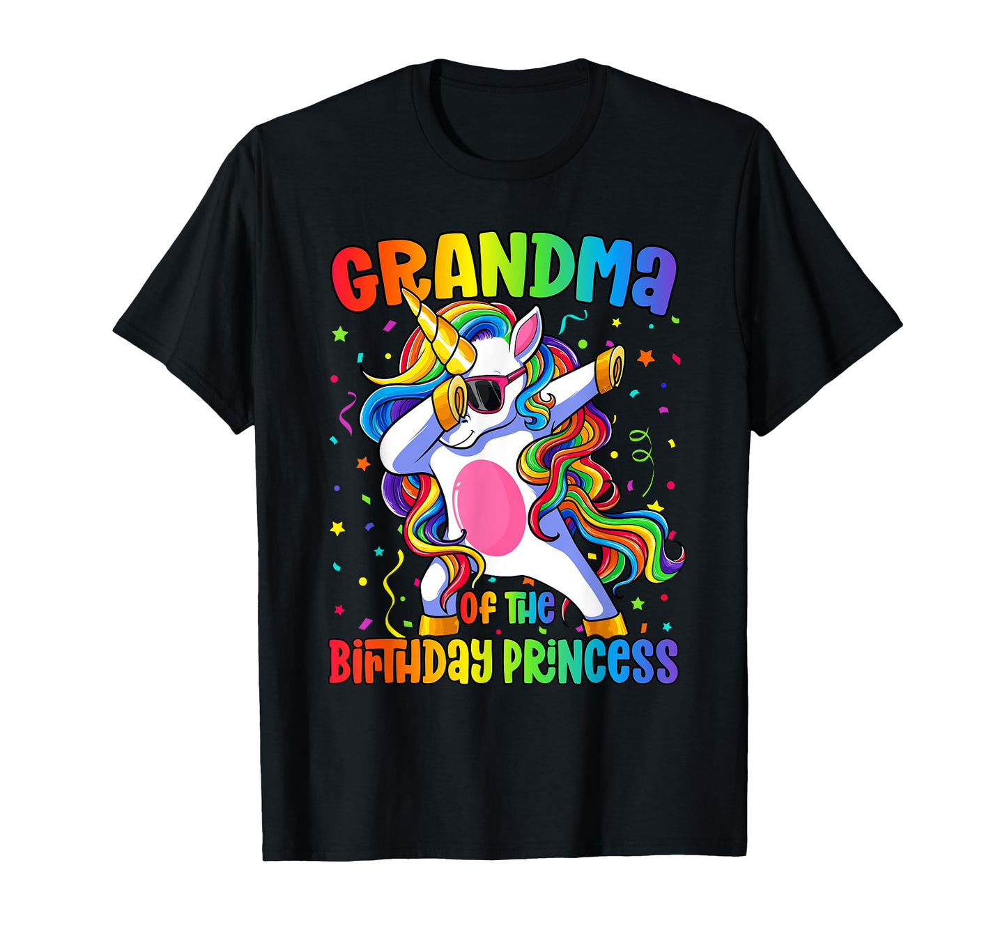 Grandma of the Birthday Princess Shirt Unicorn Grandma T-Shirt