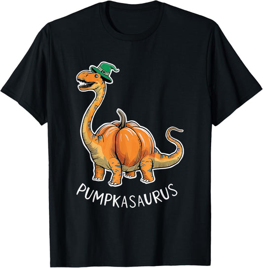 Pumpasaurus Pumpkin Dino Costume Halloween Boys Kids Toddler T-Shirt