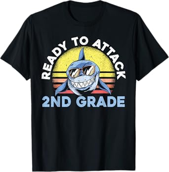 Ready To Attack 2nd Grade Cool First Day Of School T-Shirt