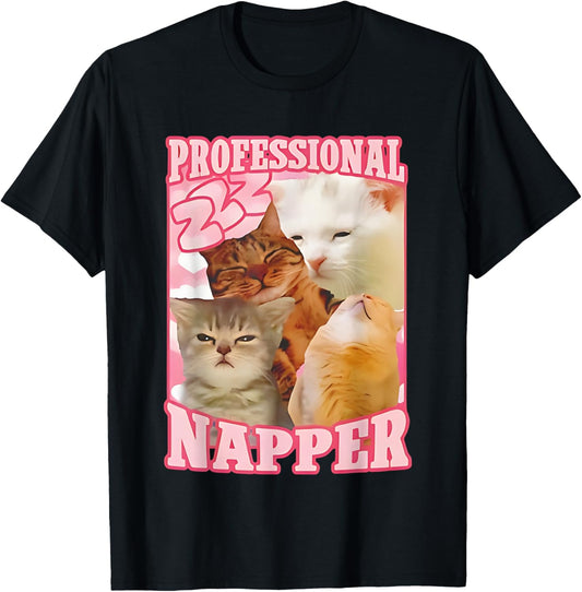 Cat Professional Napper T-Shirt