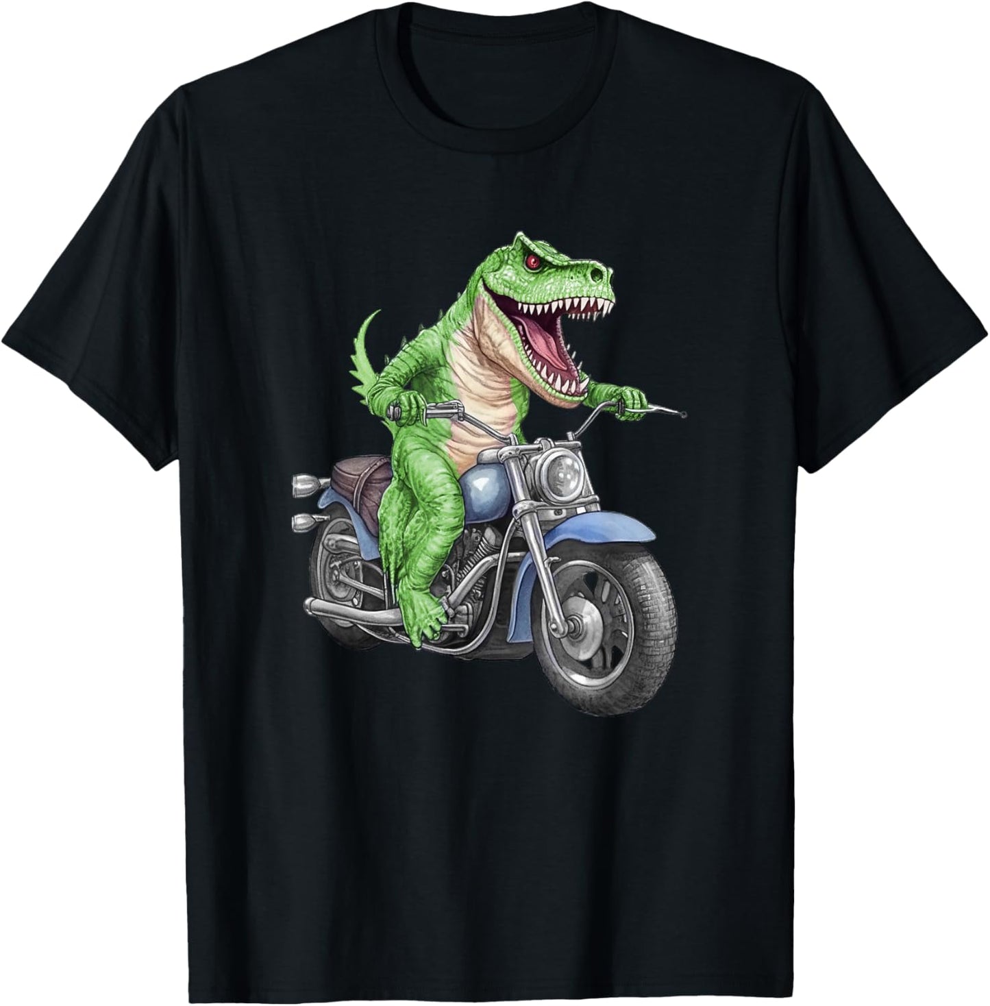 Dinosaur On Motorcycle, Funny, Jokes, Sarcastic T-Shirt