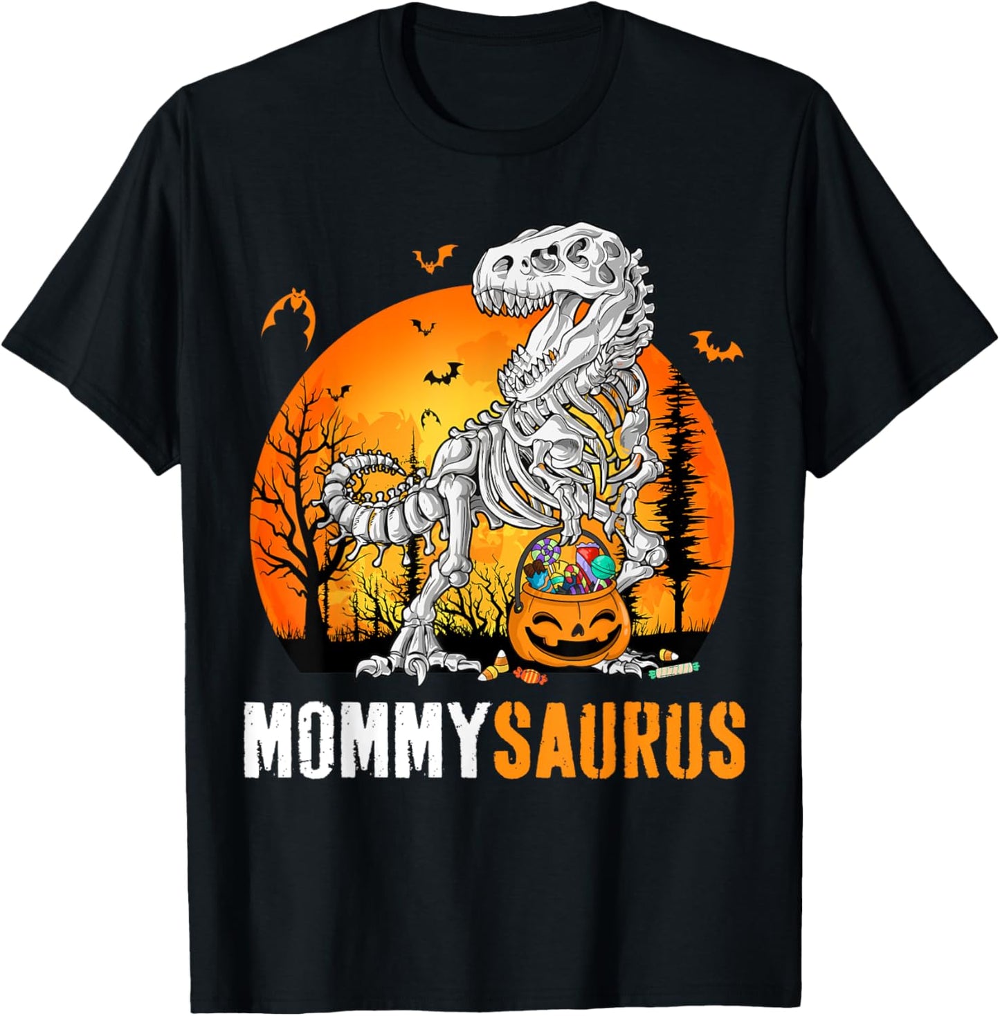 Mommysaurus Dinosaur Skeleton Halloween Mommy Saurus T-Shirt
