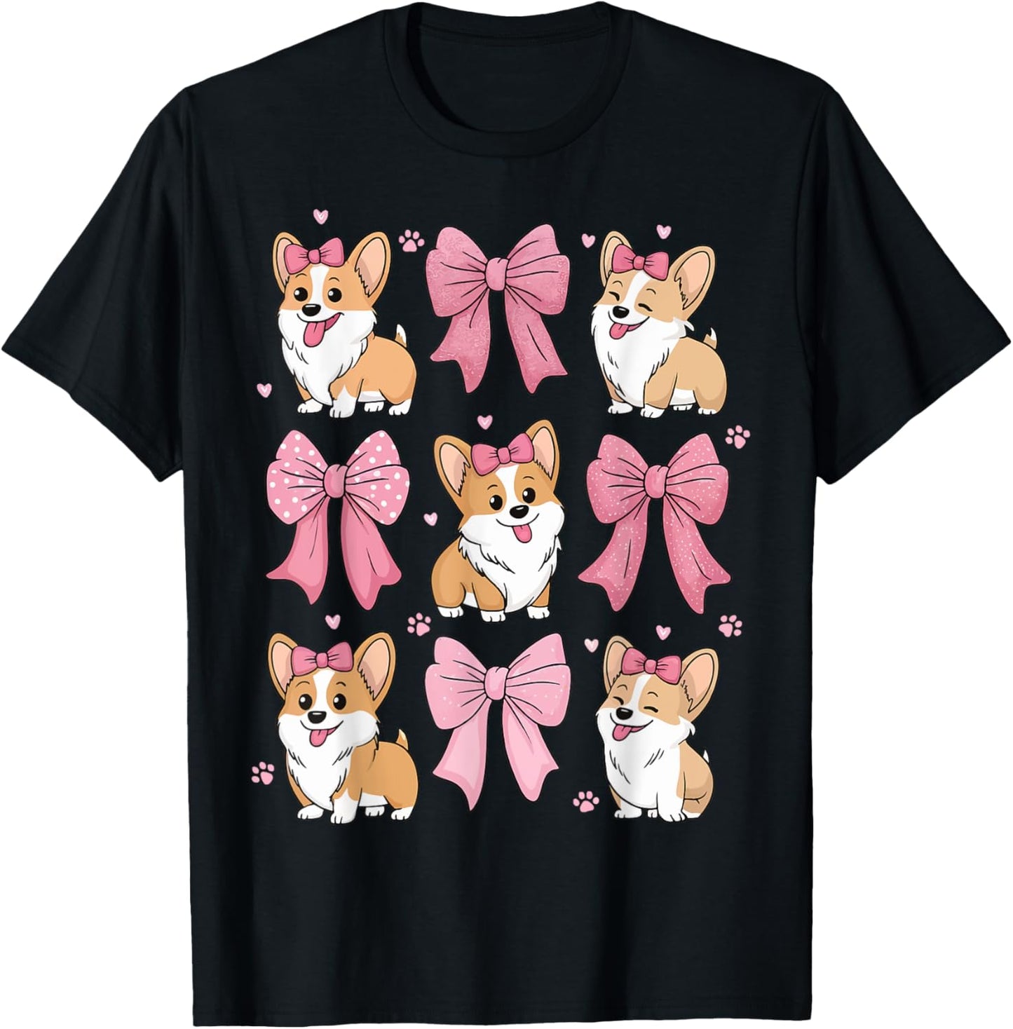 Corgi Pink Coquette T-Shirt