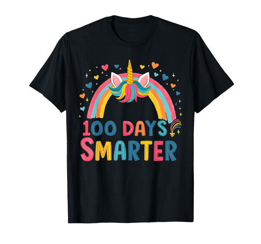 100 Days of School Smarter Unicorn Kids T-Shirt