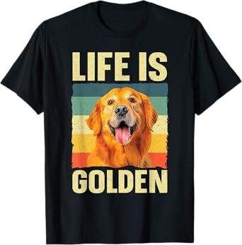 Golden Retriever Design For Men Women Golden Retriever Lover T-Shirt