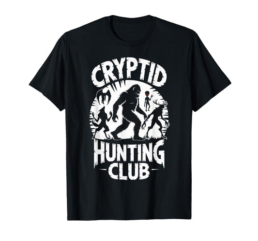 Cryptid Hunting Club Mothman Cryptozoology Folklore Cryptid T-Shirt